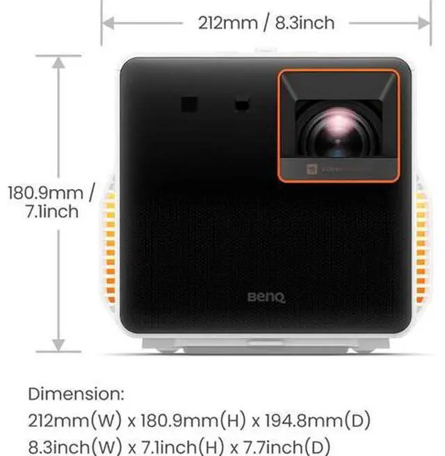 Alt view image 6 of 6 - BenQ X300G 4K HDR LED Portable Short Throw Gaming Projector