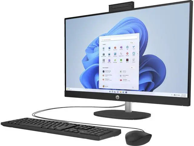 Alt view image 2 of 5 - HP 27-CR0000M 27" FHD IPS AMD Ryzen 3 7320U 2.4 GHz up to 4.1 GHz 8GB 512GB NVMe M.2 SSD AMD Radeon Graphics Windows 11 Home All-In-One Desktop, Black - 947R2AV-V054
