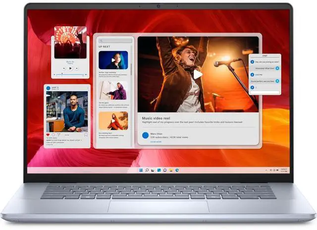 Main image of Dell Inspiron Plus 16" FHD+ Touchscreen Intel Core Ultra 7 155H 1.4 GHz up to 4.8 GHz 32 GB 1 TB SSD Intel Arc Graphics Windows 11 Home Laptop, Ice Blue - 7059BLU-PUS