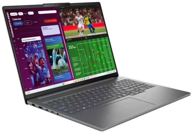 Alt view image 3 of 6 - Lenovo IdeaPad Pro 5i 16" 2.8K OLED Touch Intel Core Ultra 9 386H 2.1 GHz 32GB RAM 1TB SSD NVIDIA GeForce RTX 5050 Windows 11 Home Laptop, Grey, With minor scratches and dents - 83SK000GUS