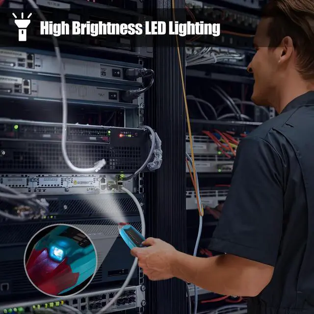 Alt view image 6 of 7 - DURFICST Network Cable Tester, NT8801 Ethernet Cable Tester, Fault Distance Location and Cable Length Test with TDR Technology, 2.5" Color Screen RJ45 RJ11 Network Tester with Cloth Bag