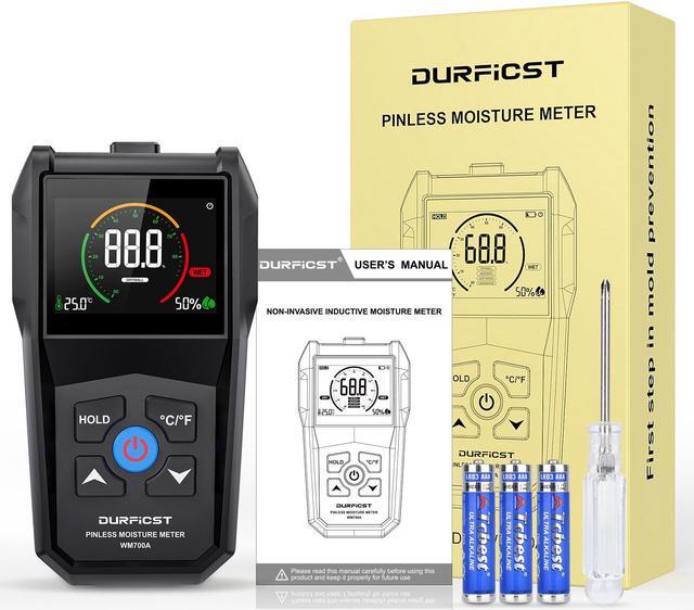Alt view image 7 of 7 - DURFICST Moisture Meter, Wood Moisture Meter, Drywall Moisture Meter with Alarm Function, Suitable for Wall, Softwood, Hardwood and Other Materials