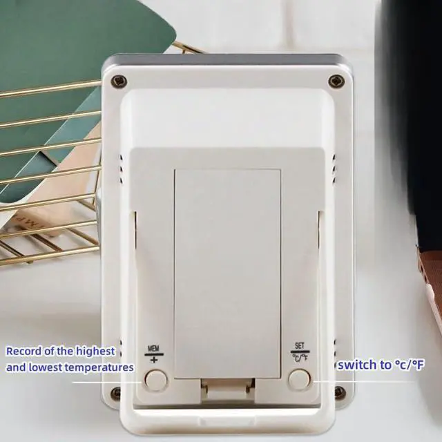 Alt view image 7 of 7 - DURFICST Digital Pool Water Thermometer, Easy-to-Read Digital Thermometer with Indoor Temperature and Humidity Monitor for Swimming Pools, Fishing Ponds, Bathtubs, Hot Tubs, Aquariums