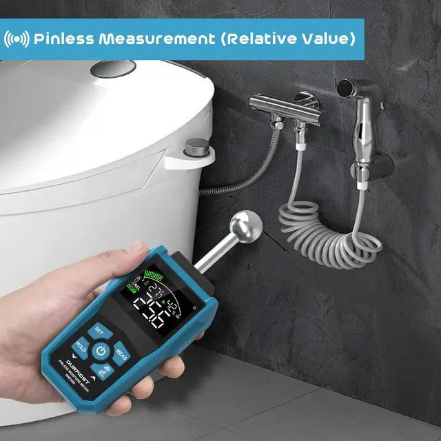 Alt view image 5 of 7 - DURFICST Moisture Meter, Moisture Meter Wall, Pin&Pinless Moisture Meter with Color LCD and Acoustic Alarm, Detects 20-40 mm Walls, Wood, Masonry, Concrete and Other Building Materials