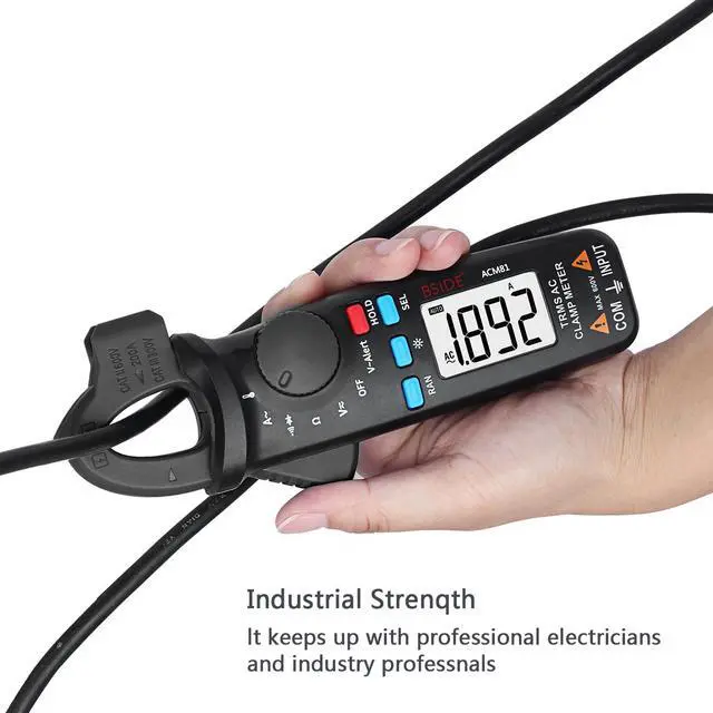 Alt view image 4 of 7 - DURFICST ACM81 Leakage Current Clamp Meter 2000 Counts Multimeter Auto Range Current Voltage Tester AC DC Ammeters High Precision Digital Display Current Sensor