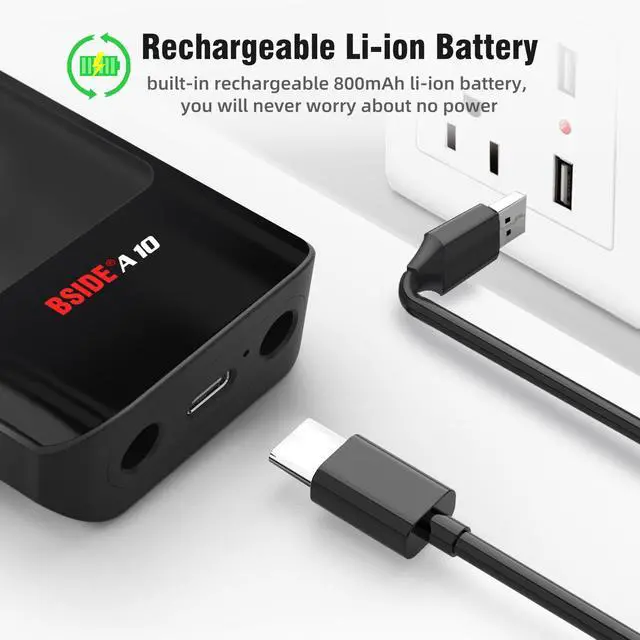 Alt view image 7 of 7 - DURFICST A10 Mini Rechargeable Digital Multimeter Large Color LCD 6000 Counts Auto Range Voltage Resistance Continuity Tester, NCV Diode Capacitance Tester with Beep Sound Flashlight