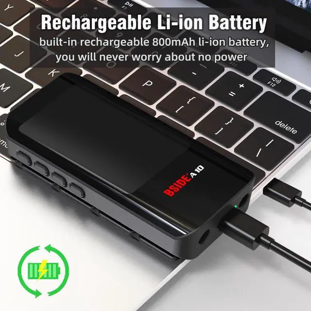 Alt view image 6 of 7 - DURFICST A10 Mini Rechargeable Digital Multimeter Large Color LCD 6000 Counts Auto Range Voltage Resistance Continuity Tester, NCV Diode Capacitance Tester with Beep Sound Flashlight