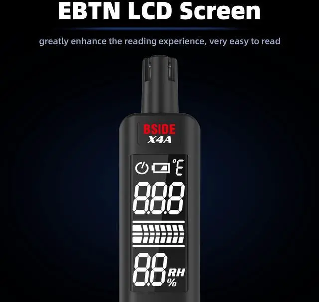 Alt view image 2 of 7 - DURFICST X4A Portable Combustible Gas Detector Natural Gas Leak Alarm Air Temperature and Humidity Detection 1PC