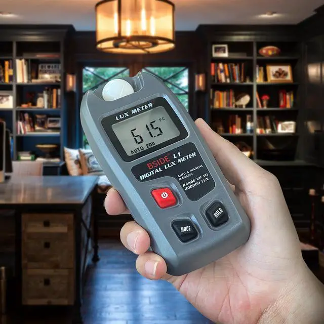 Alt view image 2 of 7 - DURFICST L1 Digital Lux Meter Auto Ranging Light Meters 0-200,000 Lux Data Hold Handheld Photometer for Gardening Photography Plants Grow Lamp Ambient Light