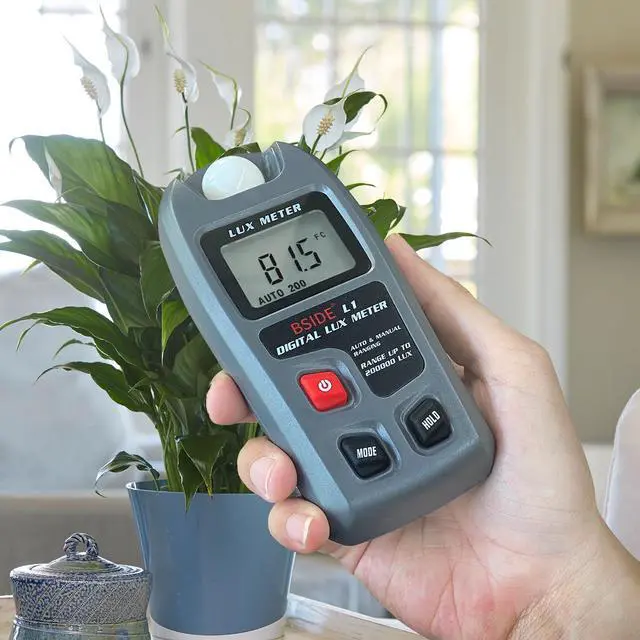 Alt view image 6 of 7 - DURFICST L1 Digital Lux Meter Auto Ranging Light Meters 0-200,000 Lux Data Hold Handheld Photometer for Gardening Photography Plants Grow Lamp Ambient Light