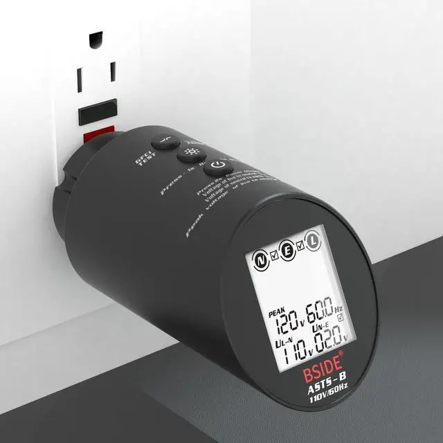 Alt view image 3 of 6 - DURFICST 220V Circuit Analyzer Socket Power Detector Ground Line Polarity Test Electrical Test Socket Voltage Tester Socket Leakage Tester LCD Display