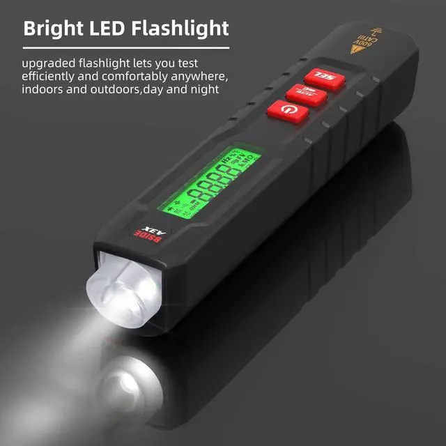 Alt view image 4 of 5 - DURFICST A3X Digital Multimeter Pen Type Voltage Tester NCV Detector AC DC Voltage 600V LCD Backlight and Flashlight