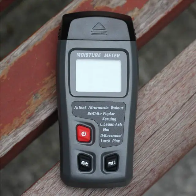 Alt view image 2 of 7 - DURFICST EMT01 Digital Wood Moisture Meter, 2 Pin Portable Timber Damp Detector Tester with Large LCD Display