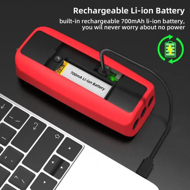 Alt view image 2 of 6 - DURFICST Smart Digital Multimeter Color LCD Auto Current Tester with Temperature Probe VFD Voltage Tester Capacitance Resistance Hz Diode with Case and Rechargeable Battery