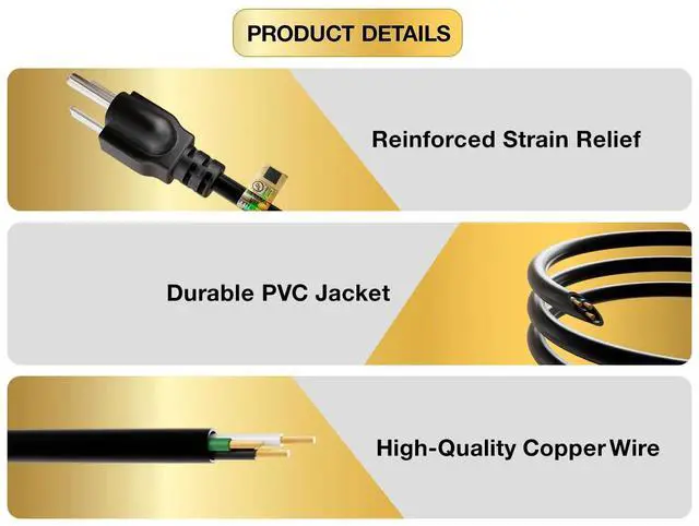 Alt view image 9 of 11 - Cable Leader Power Cord Splitter Cable for 2 NEMA 5-15R to 1 NEMA 5-15P (72 inches / 16 AWG)