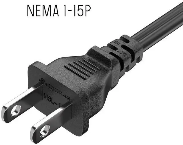 Alt view image 4 of 8 - cable leader 18 awg notebook power cord, non-polarized (iec320 c7 to nema 1-15p) ul listed (3 foot (1 pack))