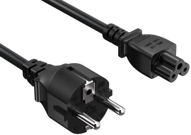 Alt view image 2 of 8 - cable leader 6ft european 3prong notebook power cord cee 7/7 to iec320 c5