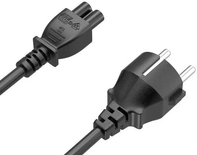 Alt view image 3 of 8 - cable leader 6ft european 3prong notebook power cord cee 7/7 to iec320 c5