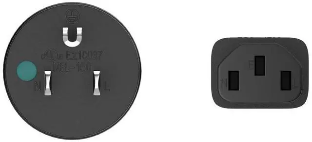 Alt view image 5 of 5 - CableLeader 6ft 14 AWG NEMA 5-15P to IEC320 C13 Hospital Grade Power Cord, 15A/125V, SJT, Green Dot Medical Power Cable for Medical Devices, Computer & Monitor, UL Listed, Black