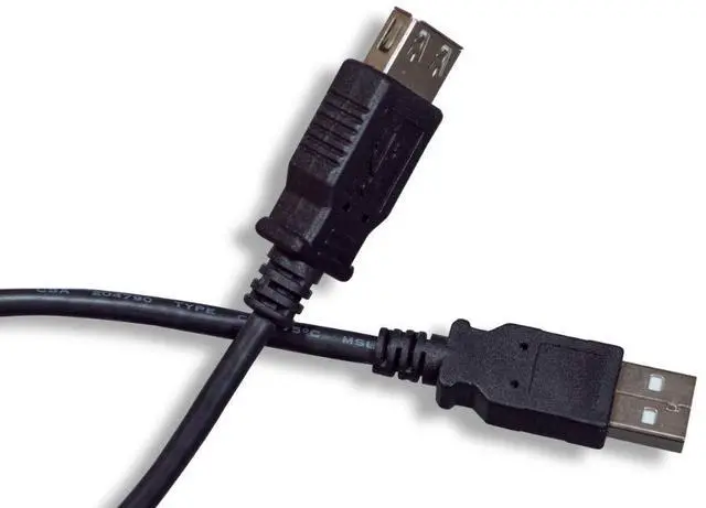Alt view image 4 of 4 - Cable Leader 10ft USB2.0 A Male to A Female Extension Cable, Black