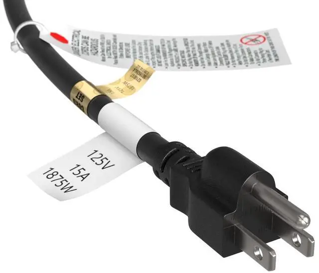 Alt view image 3 of 7 - CableLeader 3 Outlet Power Extension Splitter Cord Cable 5-15P to 5-15R x 3, Power Cord Extension, Heavy Duty Power Extension Cable, 14AWG, 3 Prong Splitter - 1 Pack, 1.1ft