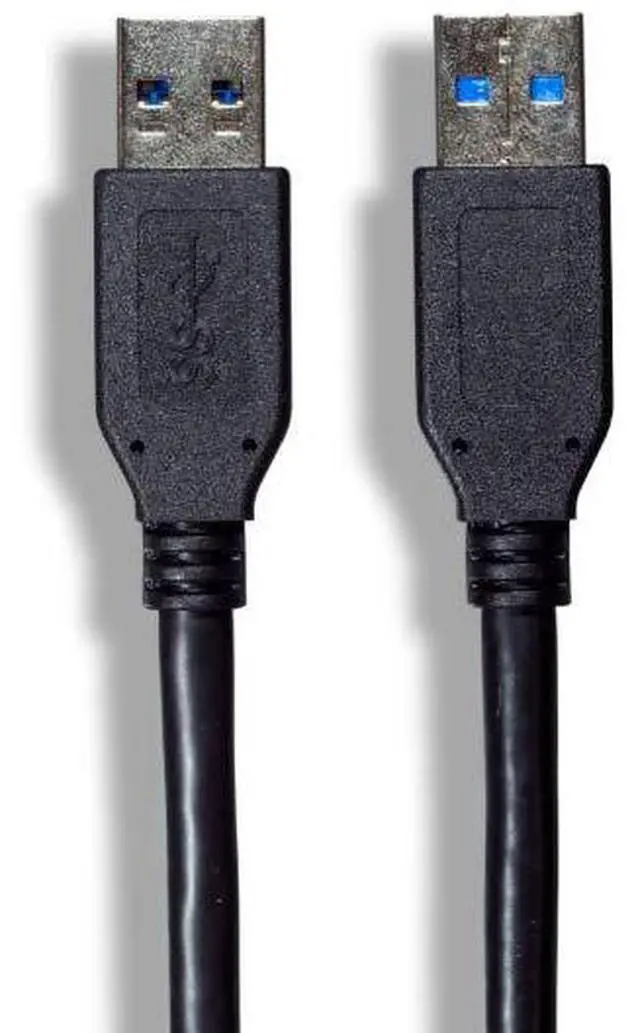 Alt view image 2 of 4 - Cable Leader 6ft USB 3.0 A Male to A Male Cable, Black