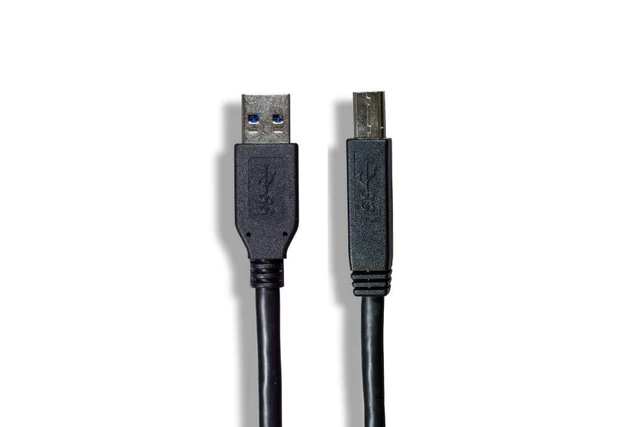 Alt view image 2 of 4 - Cable Leader 6ft USB 3.0 A Male to B Male Cable, Black
