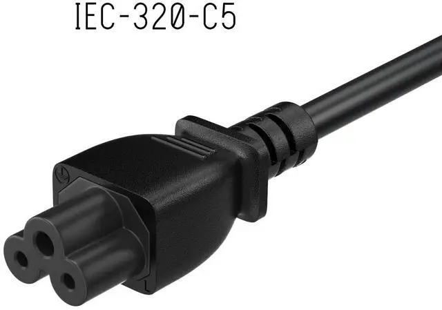 Alt view image 6 of 8 - cable leader 18 awg 3-prong notebook ac power cord (iec320 c5 to nema 5-15p) ul listed (10 foot (1 pack))