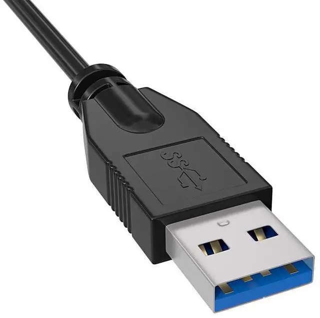 Alt view image 3 of 5 - Cable Leader 6ft USB 3.0 Panel-Mount Type A Male to Type A Female Cable