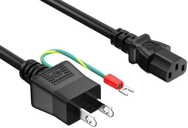 Main image of CableLeader 6ft IEC-320-13 to JIS 8303 Japan Power Cord with Ground, 18AWG, 7A/125V, Black