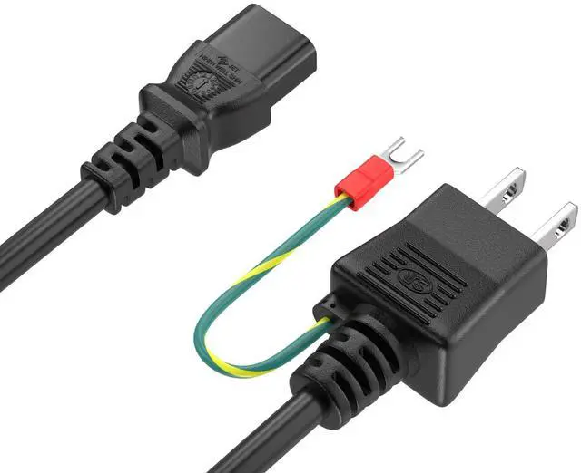Alt view image 2 of 6 - CableLeader 6ft IEC-320-13 to JIS 8303 Japan Power Cord with Ground, 18AWG, 7A/125V, Black