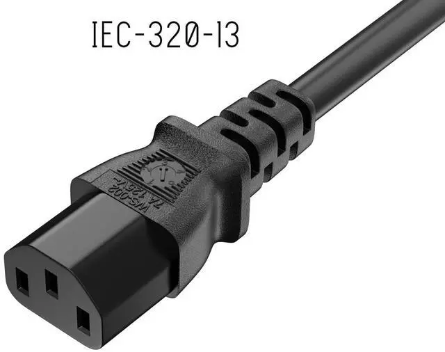 Alt view image 5 of 6 - CableLeader 6ft IEC-320-13 to JIS 8303 Japan Power Cord with Ground, 18AWG, 7A/125V, Black