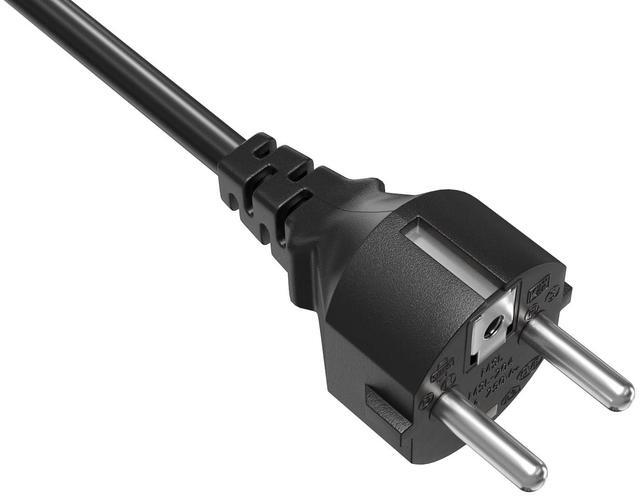 Alt view image 2 of 7 - Cable Leader 6 ft 18 AWG European Schuko Power Cord CEE 7/7 to IEC320 C13