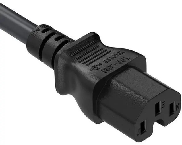 Alt view image 3 of 4 - CableLeader 2ft 14 AWG 15A 125V Power Cord Cable NEMA 5-15P to IEC320 C15, UL Listed
