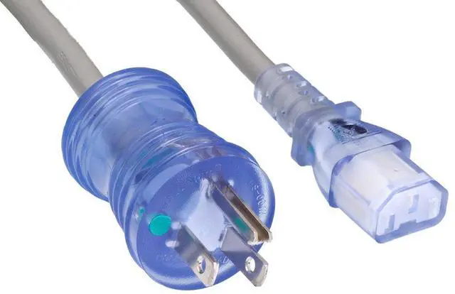 Main image of Cable Leader Hospital Grade Power Cord 16 AWG 13A 125V NEMA 5-15P to IEC320 C13 (6 Feet)