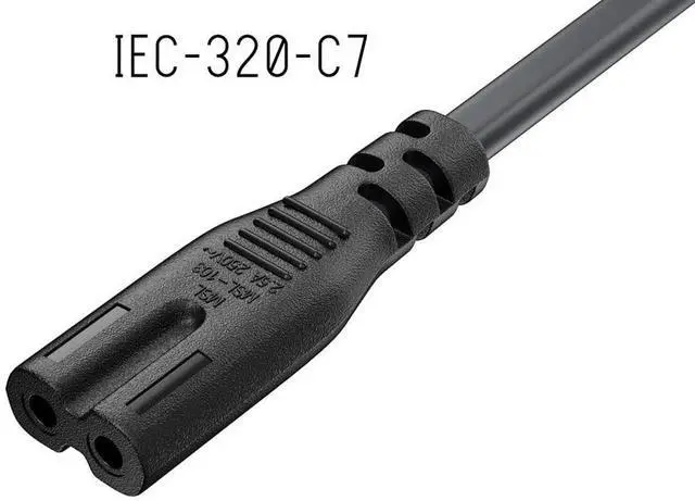 Alt view image 5 of 7 - cable leader 6ft 18 awg england / uk notebook power cord, non-polarized, with fuse (iec-320-c7 to uk plug bs1363-1/a)