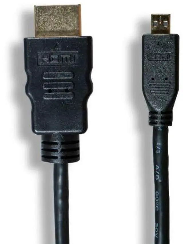 Alt view image 2 of 4 - High Speed Micro HDMI to HDMI Cable 34AWG 3ft