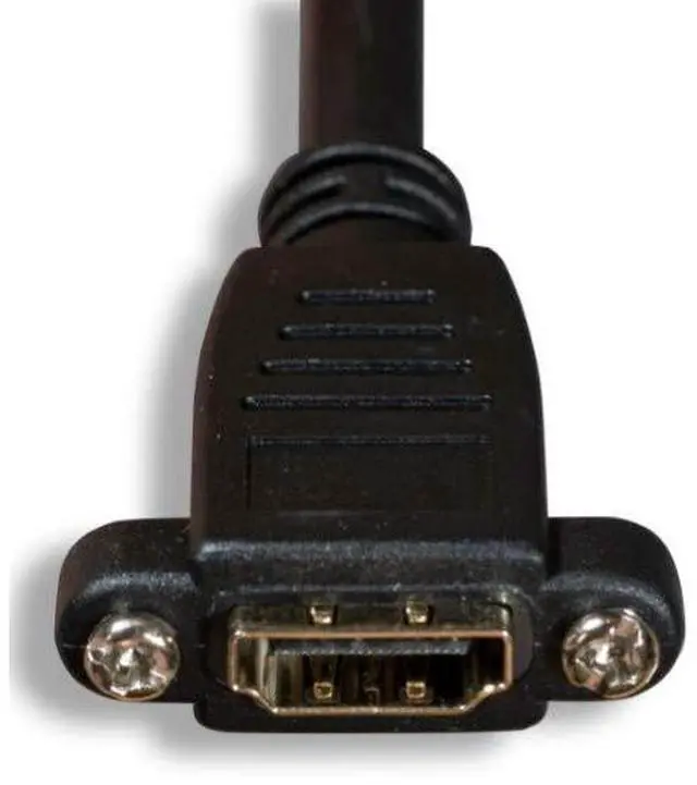 Alt view image 6 of 6 - Cable Leader 10ft HDMI Panel-Mount Male to Female Extension Cable with Ethernet