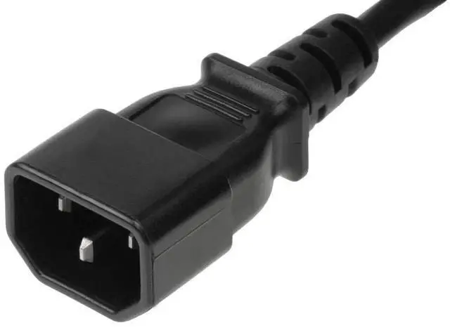 Alt view image 7 of 8 - SF Cable 1 feet 18 AWG Monitor Power Adapter Cord NEMA 5-15R to IEC320 C14