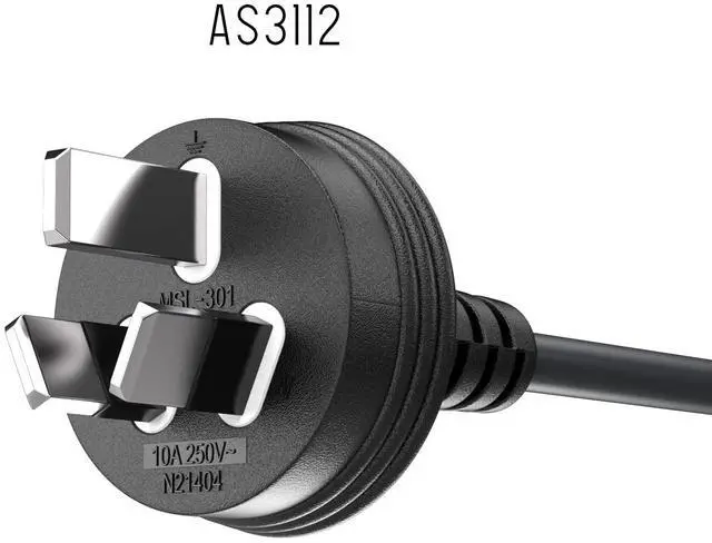 Alt view image 5 of 7 - cable leader 6ft 18 awg australia power cord (iec-320-c13 to as3112)