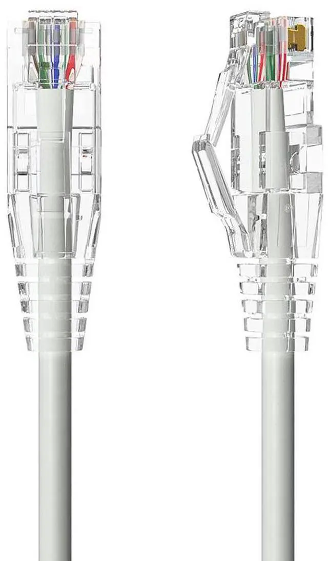 Main image of Cable Leader 5ft Cat6a Ethernet Cable / Slim High Speed LAN Patch Cable, 10 Gigabit RJ45, 500MHz 28AWG Bare Copper UTP, Gray, for Patch Panel, Server Rack & Data Center