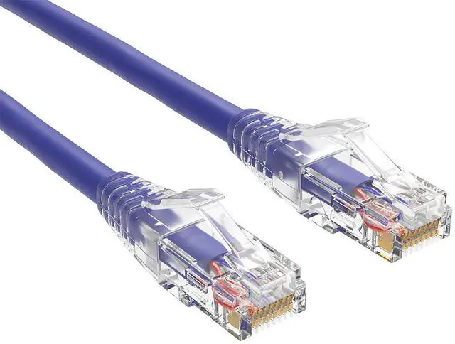 Main image of Cable Leader 25ft Cat6 Ethernet Cable / High Speed LAN Patch Cable, 1 Gigabit RJ45, 550MHz 24AWG Bare Copper UTP, Purple, for Home, Office, Gaming & Router