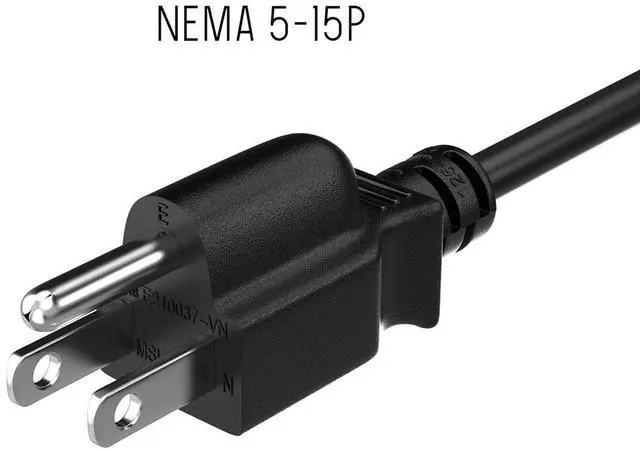 Alt view image 4 of 6 - Cable Leader 1ft NEMA 5-15P 3-Prong to IEC C5 Notebook Power Cord, 18 AWG, Black - Cloverleaf AC Cord for Laptop, Printer & Electronics, UL Listed