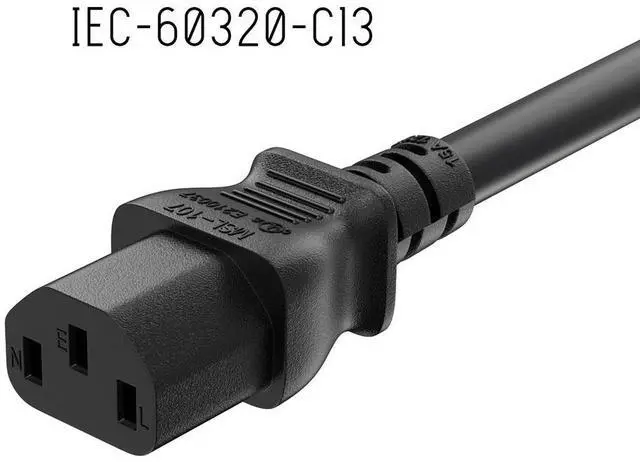Alt view image 4 of 6 - Cable Leader 10ft NEMA L5-20P to C13 Locking Power Cord, 14 AWG SJT 15A/125V, Black - Twist-Lock Server & PDU Power Cable, UL Listed