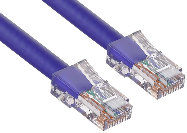 Main image of Cable Leader 3ft Cat6 Non-Booted Ethernet Cable / LAN Patch Cable, 1 Gigabit RJ45, 550MHz 24AWG Bare Copper UTP, Purple, for Patch Panel, Data Center & High-Density