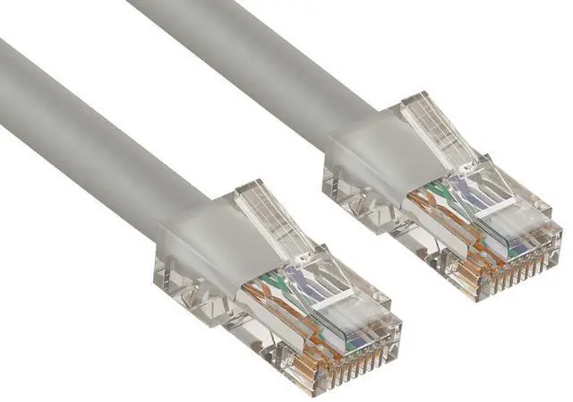 Main image of Cable Leader 3ft Cat5e Non-Booted Ethernet Cable / LAN Patch Cable, 1 Gigabit RJ45, 350MHz 24AWG Bare Copper UTP, Gray, for Patch Panel, Data Center & High-Density
