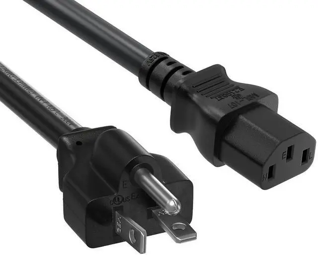 Main image of Cable Leader 15ft NEMA 6-20P to C13 Heavy Duty Power Cord, 14 AWG SJT 15A/250V, Black - 250V Server, PDU & Equipment Power Cord, UL Listed