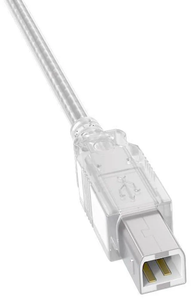 Alt view image 3 of 3 - Cable Leader 10ft USB Printer Cable, USB 2.0 Type A Male to B Male Cord, 480Mbps Double-Shielded, Clear - USB A to B Cable for HP Canon Epson Brother Printer, Scanner, MIDI Keyboard & DAC