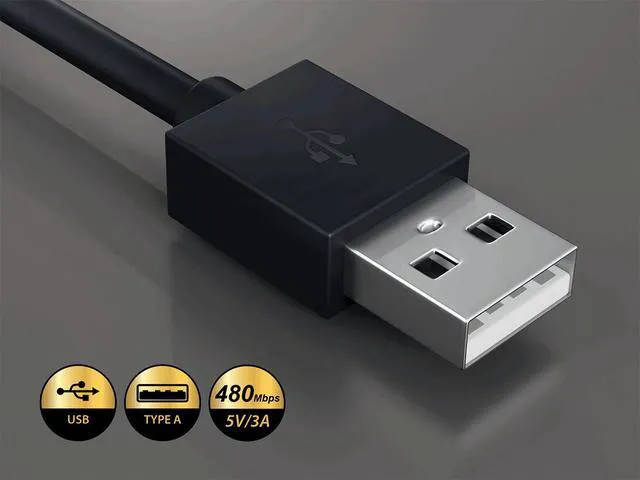 Alt view image 3 of 6 - Cable Leader 6.6ft (2m) USB A to USB C Cable, USB 2.0 Type-A to Type-C Charging and Sync Cord, 480Mbps 5V 3A, Black - for Samsung Galaxy, Google Pixel, Tablet & USB-C Devices