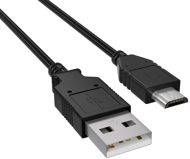 Main image of Cable Leader 1ft Micro USB Cable, USB 2.0 Type A Male to Micro B Male Charging and Data Cord, 480Mbps, Black - for Android Phone, Tablet, Camera, Power Bank & Bluetooth Speaker